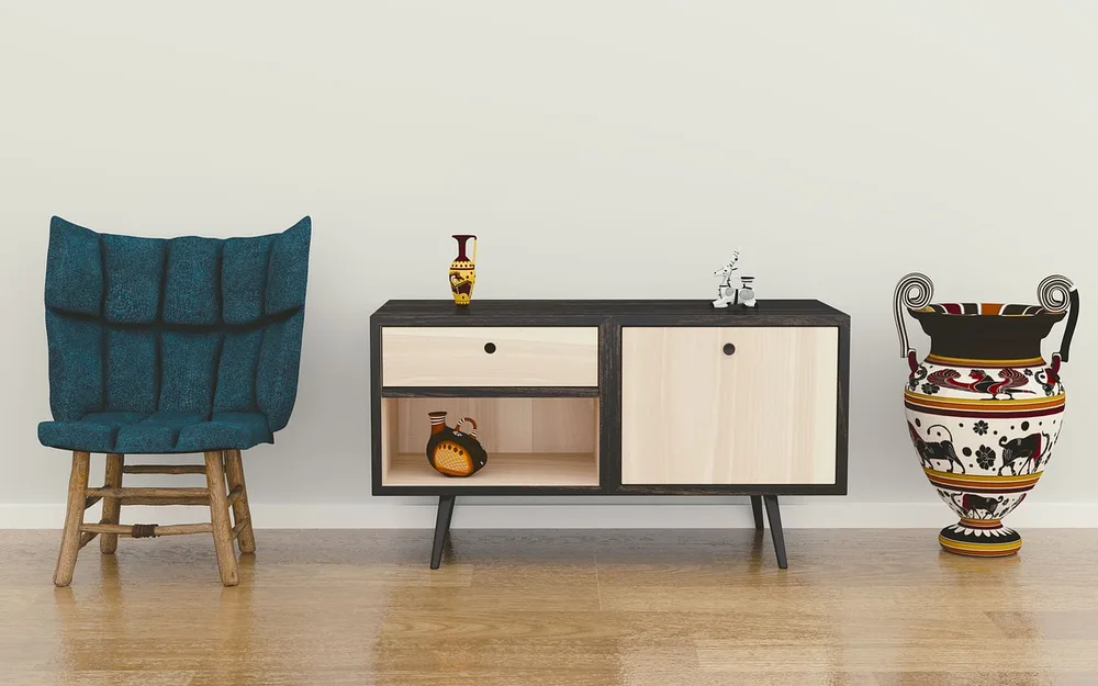 A small living room, planned well